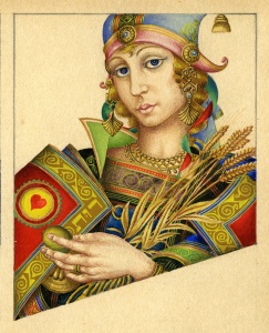 Ruth, Queen of Hearts by Arthur Szyk Heroes of Ancient Israel: Playing Card Art published by Historicana