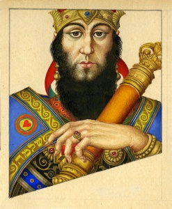 King Solomon, King of Hearts by Arthur Szyk Heroes of Ancient Israel: Playing Card Art published by Historicana