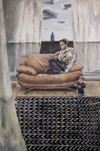 Sunday Morning in the Tent of Abraham (36 x 24), Oil on canvas by Elke Reva Sudin Courtesy Hadas Gallery