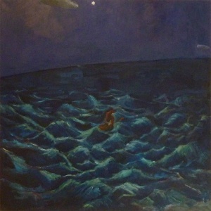 Jonah (2013) 48 x 48, oil on linen by Shany Saar Courtesy the artist 