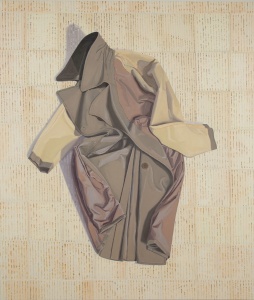 Inside-Out Overcoat (2013), [56 x 48] oil on linen by Ron Milewicz Courtesy Elizabeth Harris Gallery 