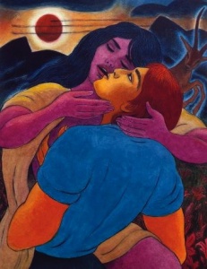 Song of Songs: 2:16 “My beloved is mine and I am his,” 18 x 14, watercolor on paper by Alan Falk Courtesy the artist