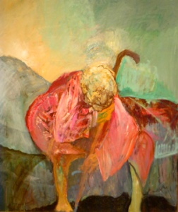 Woman in Red: oil painting by Hyman Bloom “The Art of Aging”: 2003 exhibition at Hebrew Union College Museum